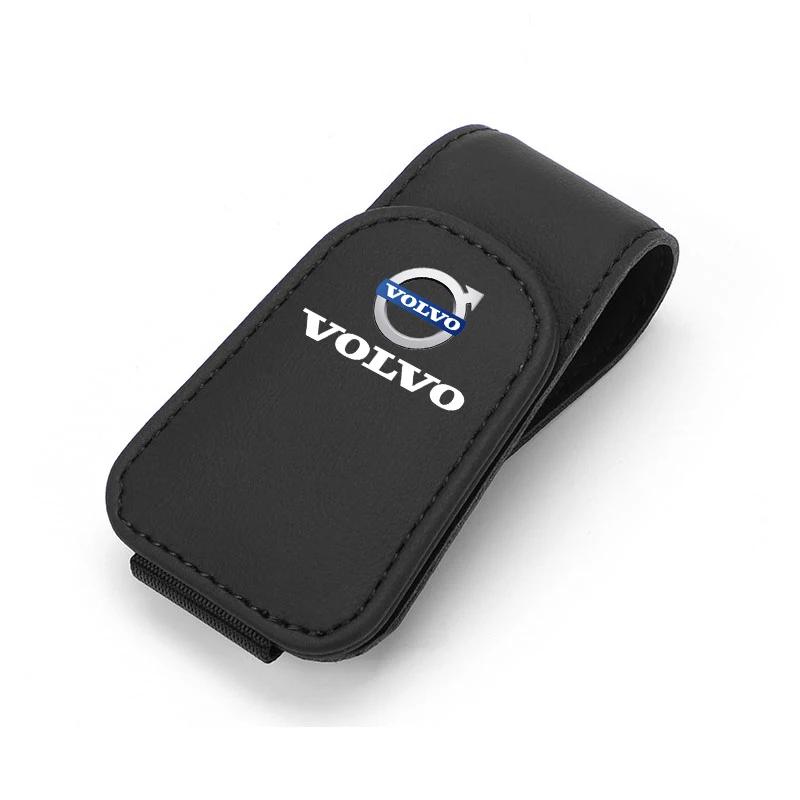 Car Interior Glasses Clip Sunshade Storage Brace Auto Accessories For Volvo Xc60 Xc90 V40 V60 S60 V50 V90 S80 C40 XC40 V70 XC70