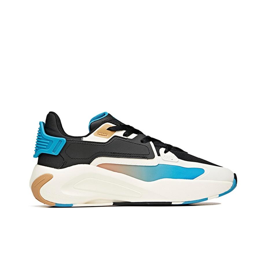 Anta Lifestyle Series Ultra Body Wear Resistant Breathable Low Top Skate Shoes Men Sneakers Black Blue 112118083-1