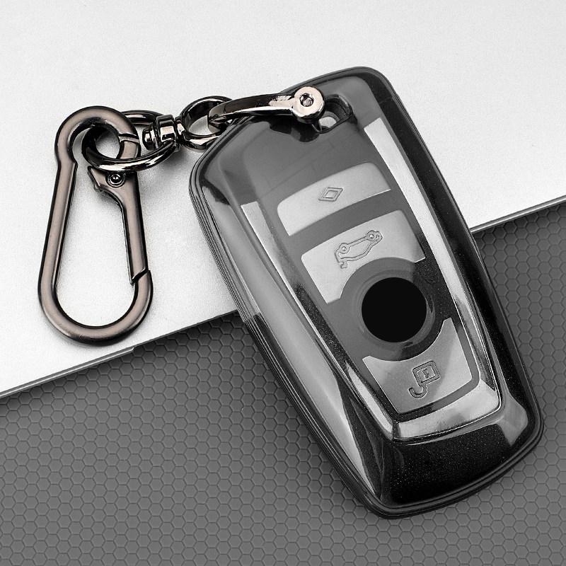Transparent Black Tpu For Bmw F30 F20 F10 F18 F22 F01 X3 X4 F06 F02 M3 M5 Remote Car Key Case Cover Holder Protector Accessories