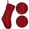 1PC Christmas Stockings Cable Knit Stocking Christmas Gifts Holiday Stocking Xmas Decoration Candy Christmas Socks Length 46cm