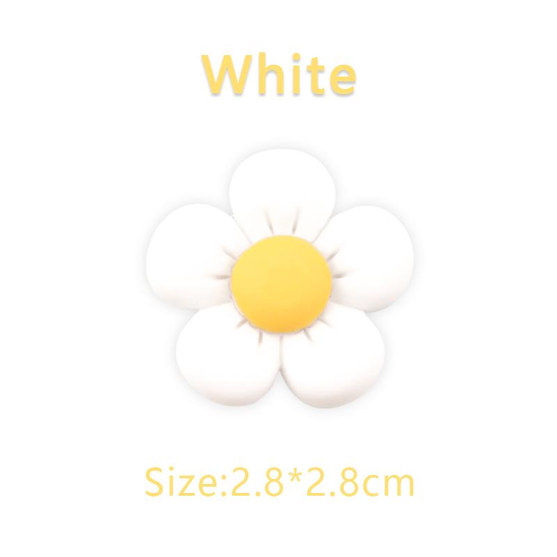 New 1PCS Flower Shoe Charms for Girls Cute Shoes Charm for Adults Teens Kids Kawaii Shoe Decoration with Buttons Clog Sandals