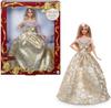 Barbie Signature Doll Christmas Barbie 2025 Blonde Collectible Fashion Doll In a Gold and Silver Dress JBH95