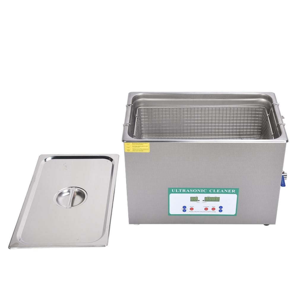Ultrasonic Cleaner 30L 600W Large Ultra Sonic Tank Bath Cleaning Machine Timer DK‑1030HTDUK Plug 200‑240V 50Hz