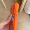 Cartoon Orange Cat iPhone 15 Pro Max Case - Anti-Fall, Big Window Design