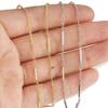 1 Meter DIY Jewelry Making Finding Accessories 18K Gold Plated Stainless Steel Chain for Necklace Bracelet Model SLC1001