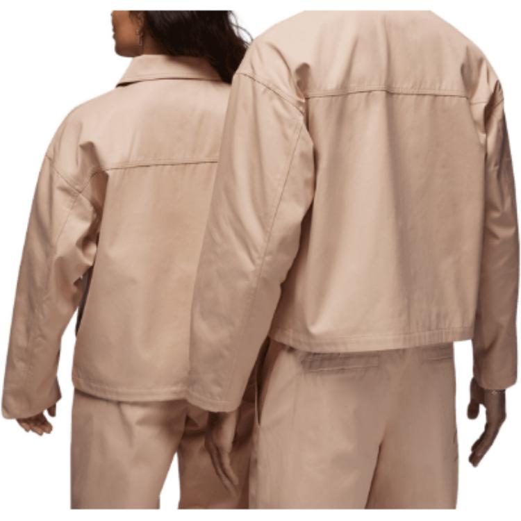 Air Jordan X J Balvin Collaboration Series FW23 Solid Coach Jacket Unisex Outerwear Khaki FJ6136-296