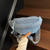 Fashion Denim Zipper Patchwork Waist Packs High Quality Casual Women's Crossbody Bags Simple Large Capacity Women's Shoulder Bag