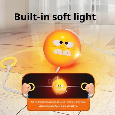 Luminous Kids Whistle Flying Ball Toy Safe Plastic Rotating Toy Ball for Hand-Eye Coordination Ages Outdoor Indoor Fun Stress Relief Toy