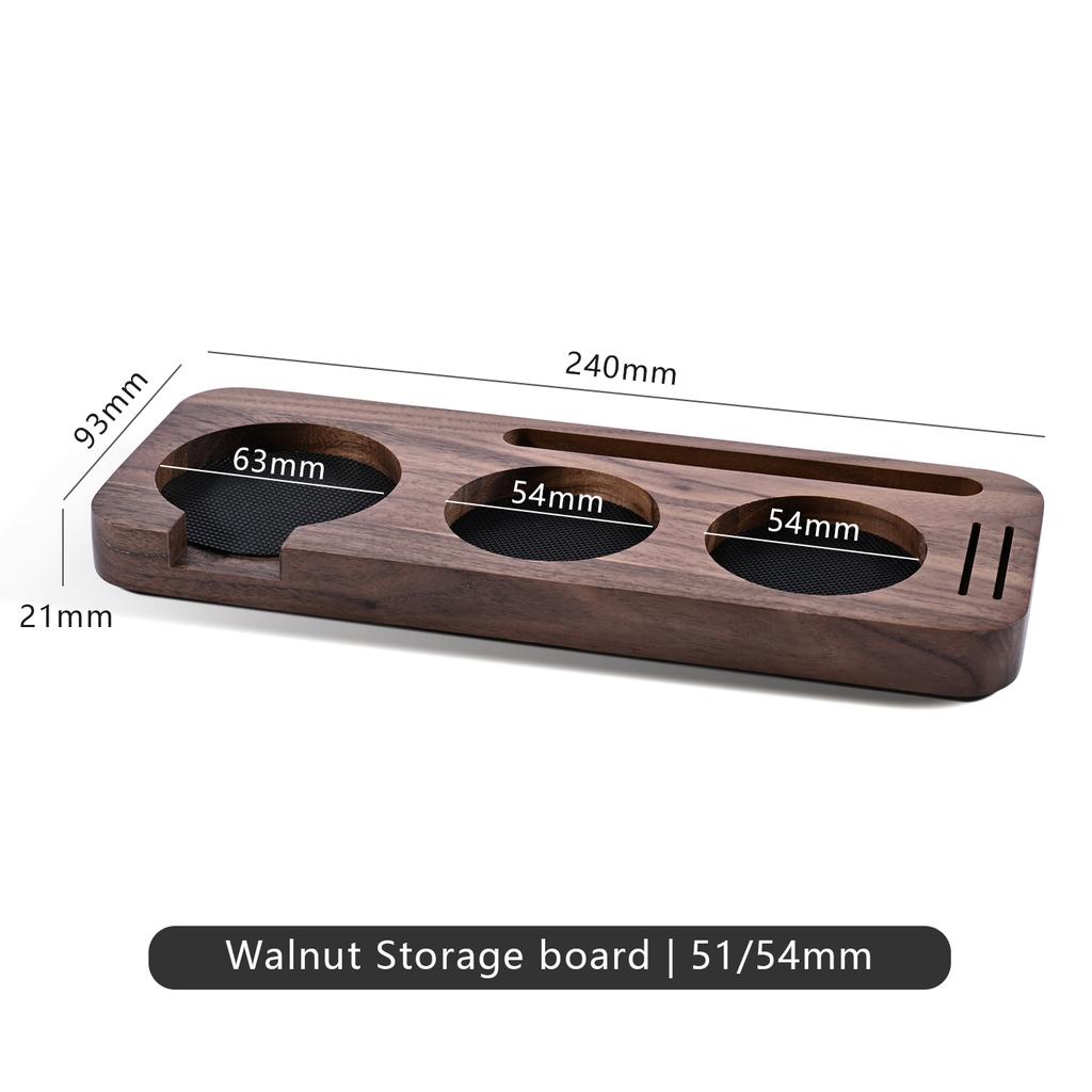 51MM 54MM 58MM Coffee Tamper Mat Station Stand Portafilter Holder Support Base Rack Walnut For Espresso Accessories Barista Tool