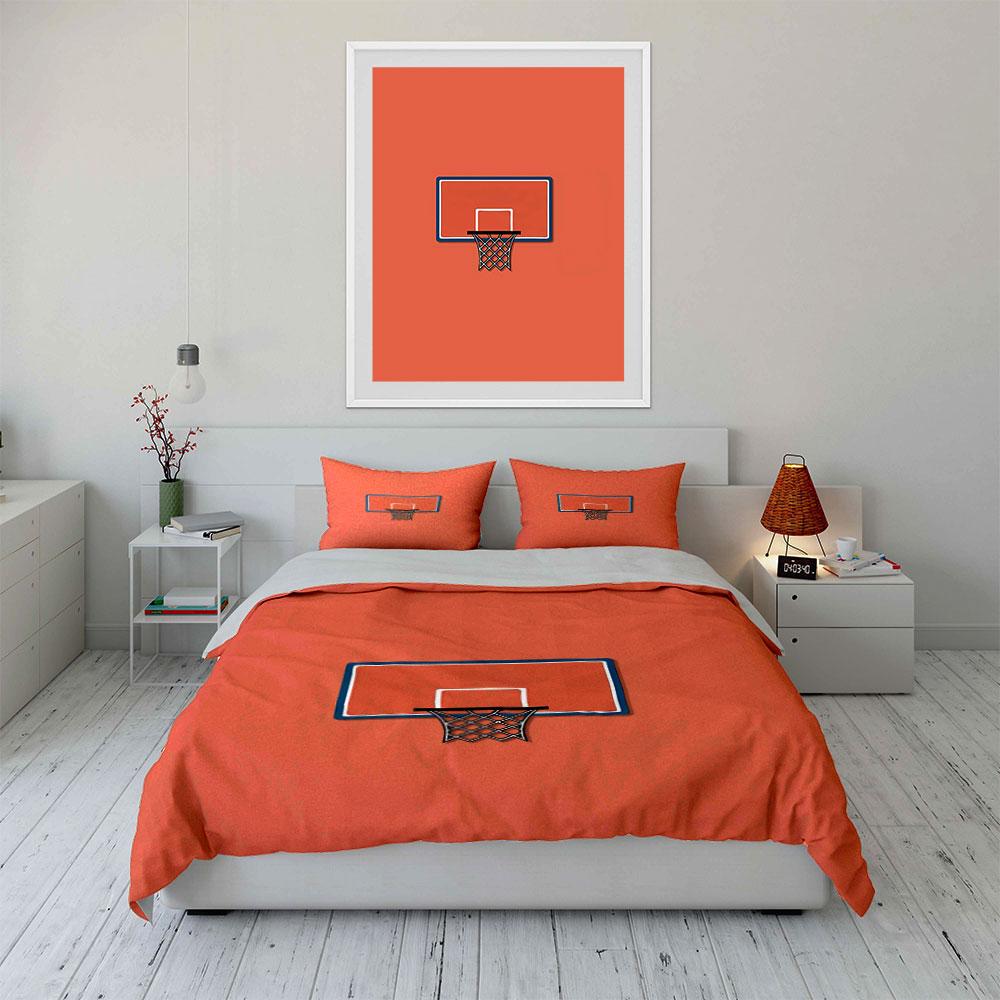 Basketballkörbe und Bretter. Bettwäsche-Sets Bettbezug-Sets Bettbezüge Kissenbezüge(1 * Bettbezug 2 * Kissenbezüge, ohne Bettdecke)