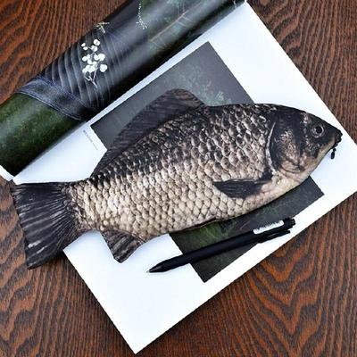 Creative Fish Pencil Box Large Capacity Upgrades School Gift Fun Fountain Pen Bag Home Office Storage