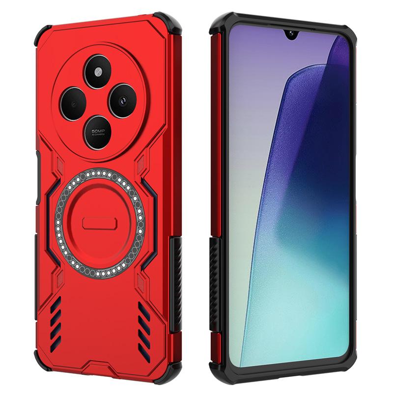 Applicable to Xiaomi Redmi 15C butterfly armor magnetic mobile phone case Redmi 14C heat dissipation and anti-drop Redmi A4 protective case