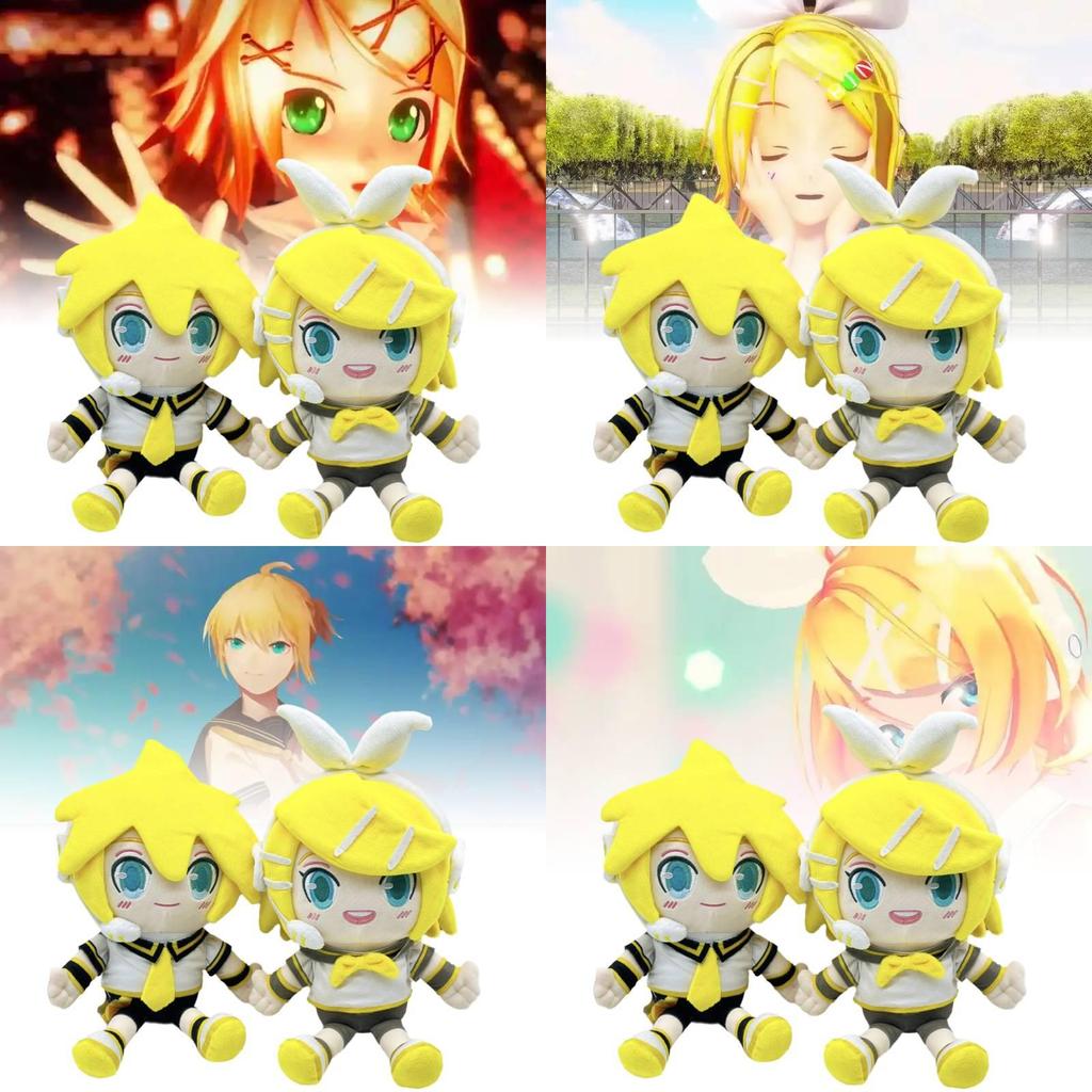 Kagamine Len And Rin Plush Dolls Soft And Adorable Anime Collectible Figures For Kids