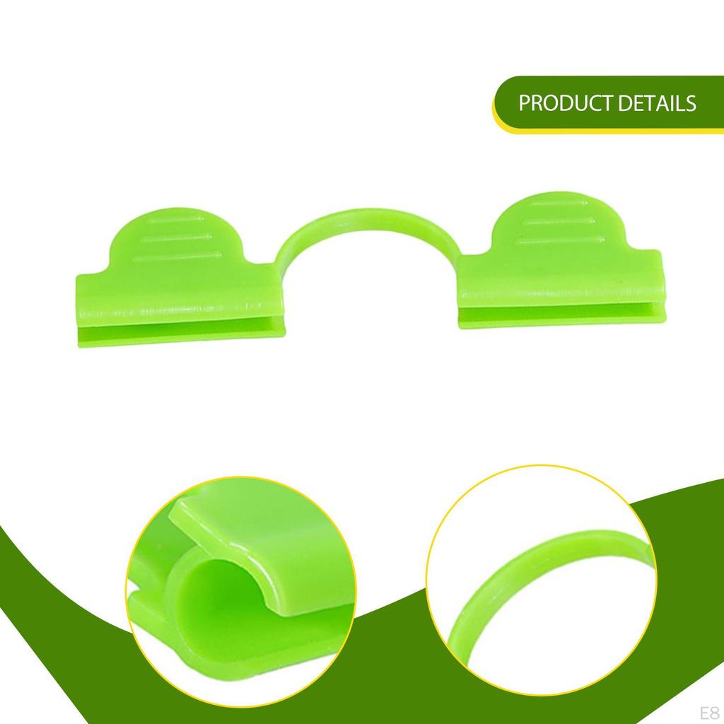 100 Stück Gewächshausfolienklemmen Gartenbau Rohrklemmen Zubehör Wiederverwendbare Rahmenrohrklemmen