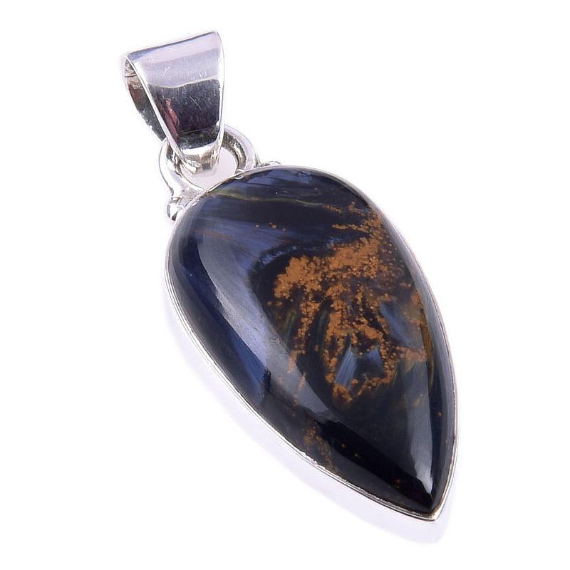 Natural Pietersite Gemstone 925 Solid Sterling Silver Jewelry Pendant 1.50" O4K09