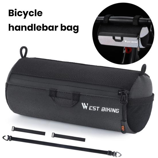 Bike Handlebar Bag Portable Multi-purpose Simple Installation Large Capacity Waterproof Storage Pouch Bicycle Frame Tube Bag