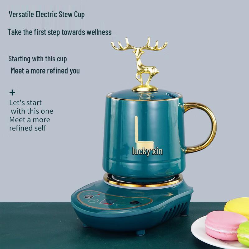 Portable Electric Heating Insulated Ceramic Mug