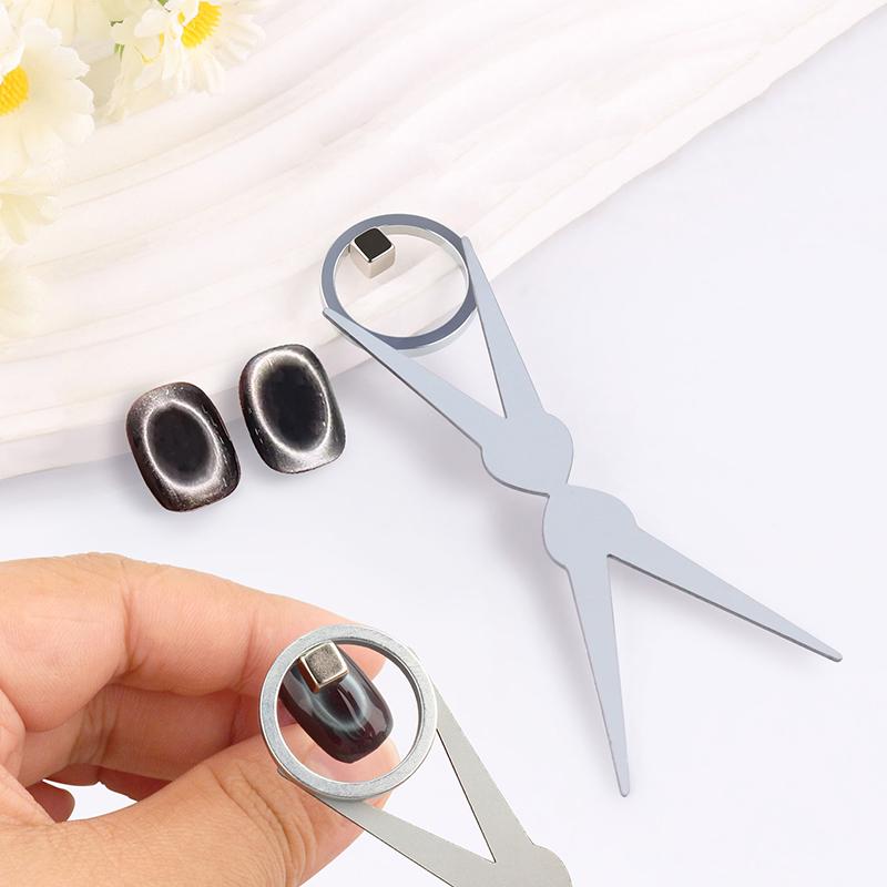 Black Hole Shape Cat Eye Nail Art Magnet Suck Hollow Cat Eye Nail Art Effect Magnet Ring Diy Manicure Magnetic Auxiliary Tool