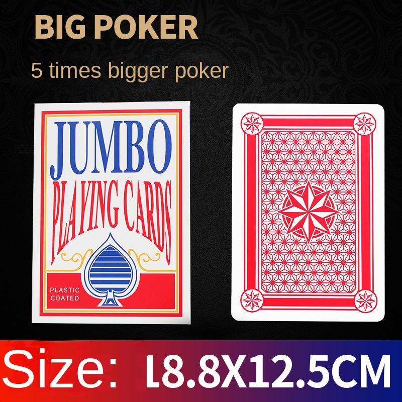 Carte da Gioco Creative Giganti Sovradimensionate Divertenti Novità Grande Poker 2X 6X 9X Formato A4