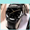Luxury Mens Fashion Business Leather Watch With Quartz Movement For Sports And Daily Wear