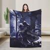 Anime Azuretime Blanket  Travel Flannel Throw Blanket For Couch Bed Super Soft Custom Quality Bedspread Gift