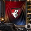 Wall Hanging Tapestry Bournemouth Football Print Cloth for Living Room Bedroom Home Decor
