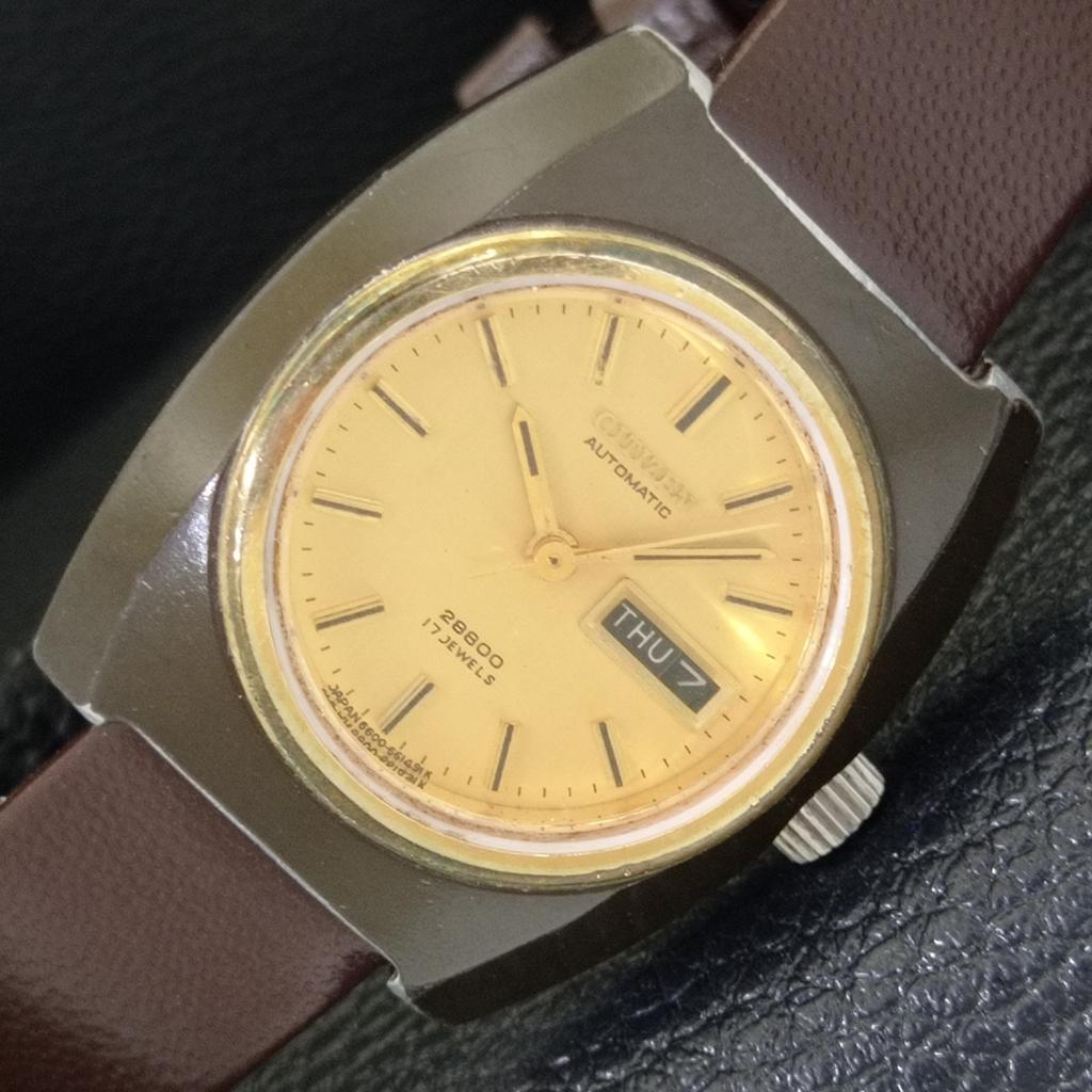 

CITIZEN 28800 AUTOMATIC JAPAN WOMENS VINTAGE ORIGINAL DIAL WATCH a704214-1 R213i-a704214