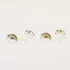 S925 silver needle alloy drip earrings simple colorful rainbow stud earrings earrings direct supply