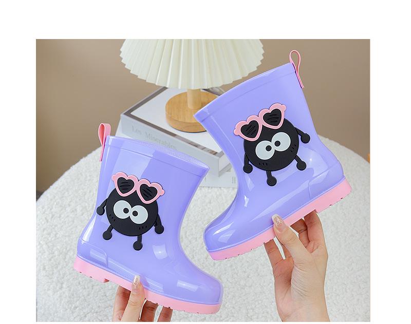 Children's Cartoon Rain Boots: Non-Slip, Water-Resistant Rubber Shoes for Toddlers and Kids, All-Season Wear