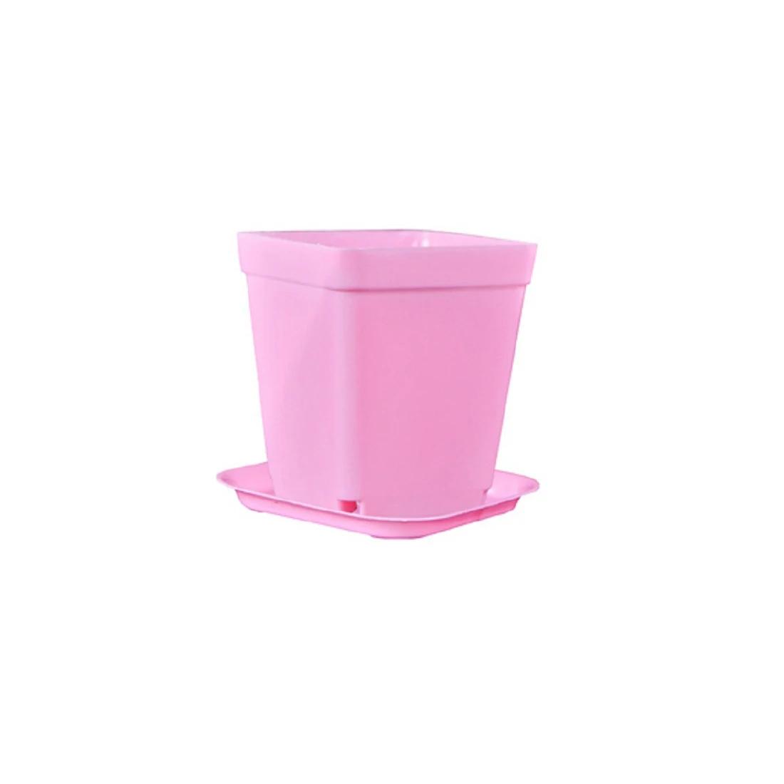 

Мини-тазик цвета конфеты квадратный цветочный горшок поддоны для суккулентных растений самодельные цветочные горшки для пересадки горшок для выращивания растений домашний офис декор