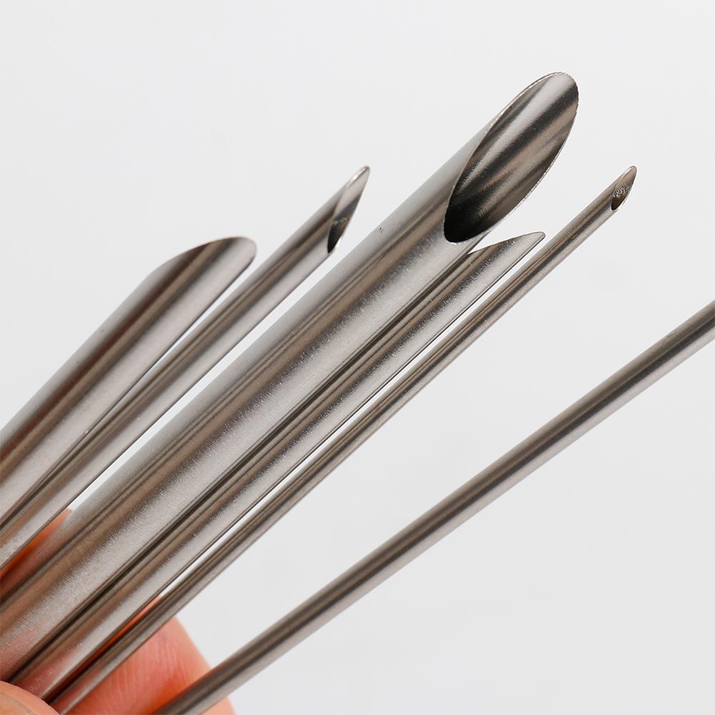 6 Stück/Set Locher aus Edelstahl für Töpferton Löcher Bohren Skulptur Schnitzen Schneiden Lochen Werkzeuge Topf Vase Modellierwerkzeug