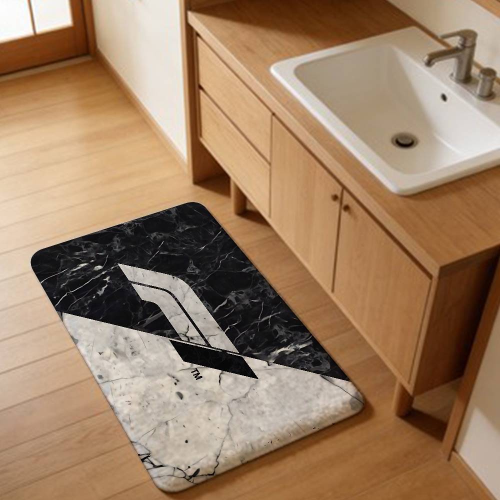Alfombra de Puerta de Coche de Carreras F1 Estilo Nórdico Dormitorio Sala de Estar Felpudo Hogar Balcón Antideslizante Alfombra