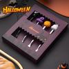 Halloweenské nádobí Nerezová kávová lžička Halloweenská dezertní lžička Vidlička na ovoce Sada nádobí pro tematickou párty