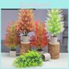Artificial Mast Piceaneoveitchii With Green Plants For Indoor Garden Decor