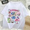 Women Labubu Adult Sweethearts Clothes T Shirts Girl Cartoon Anime Graphic Print Shirt Fashion Tops FeUnisex Birthday Party Gifts