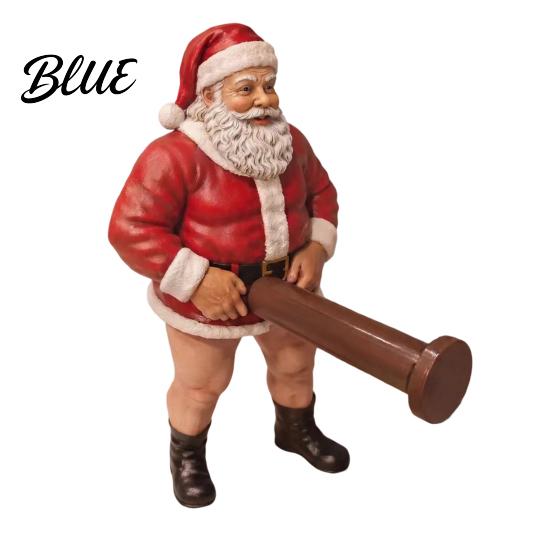 Unique Gag Gifts for Colleagues Funny Santa Claus Toilet Paper Holder Resin Bathroom Tissue Organizer Christmas Accessories
