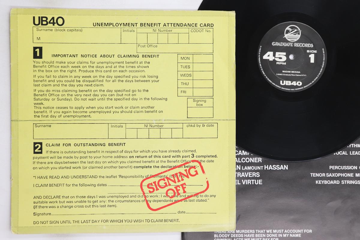 

LP Record UB40 - Signing Off GRADLP2 GRADUATE RECORD 1980 UK Reggae, Ska & Dub Used