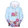 Hip Hop Populární Pohodlné 3D potisk Donut mikiny Pánské/Dámské Mikina Dospělý/Dítě Ležérní Mikiny