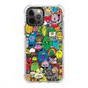 CASETiFY Ultra Impact Case for iPhone 12 iPhone 12 Pro Fun Friends by Jon Burgerman Clear Frost