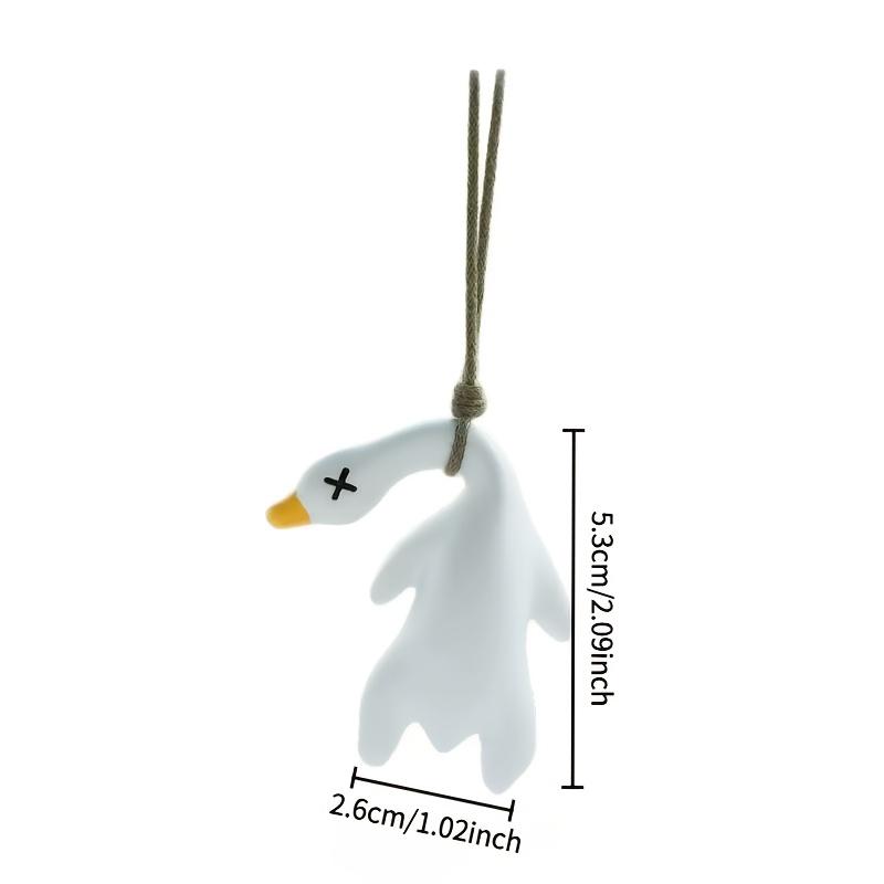 UV-reaktiv anka berlock magisk färgskiftande nyckelring bilprydnad