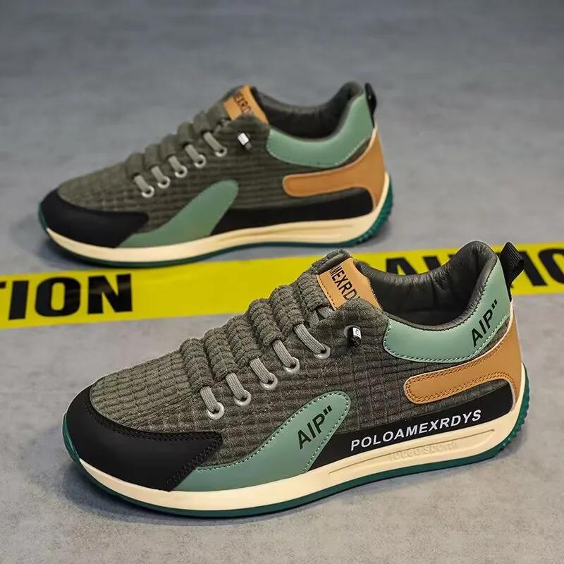 

Модные мужские кроссовки мужские повседневные мужские весна осень новые теннисные туфли класса люкс кроссовки для бега дышащая обувь модные мокасины кроссовки 44 зелёный