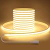 Striscia Luminosa LED Neon COB di Alta Gamma 24V Luminosa Uniforme, Senza Aree Scure, Nastro Neon Autoadesivo Lampada Impermeabile Corda LED Decorazione Stanza