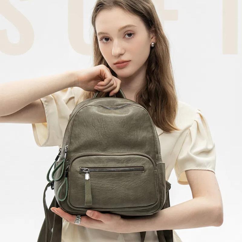 Дизайнерский бренд мода PU кожа женский рюкзак колледж школьный рюкзак сумка дорожная — фото 9