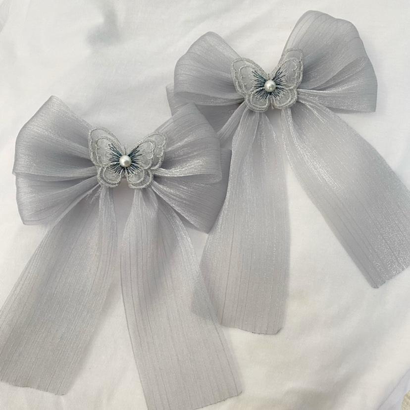 Original Handmade Swan Dance Grey Feather Hair Accessories Small Angel Street Hair Clip Grey KC Headgear Fascinator Hats