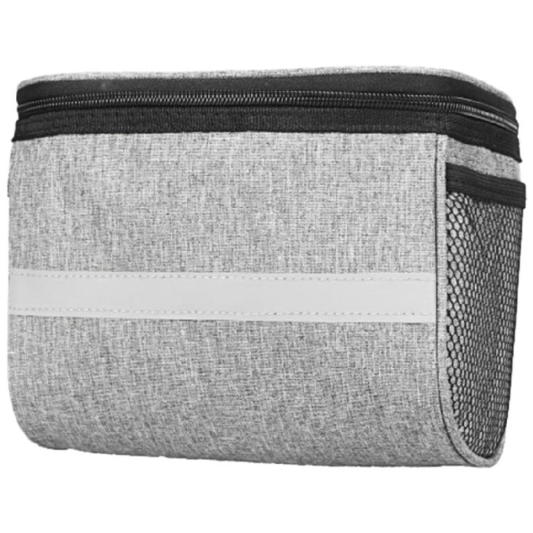 

Insulation Bicycles Frame Bag Front Phone Bag Bike Handlebar Bag Basket Panniers Coolers Bag with Reflective Strips 1 серый