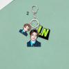 Stray Kids Porte-clés Acrylique Membre Portrait Cartoon Mignon Étiquette Nom Pendentif Charme Sac Porte-clés Support Ventilateur Marchandise Objet de Collection Cadeau