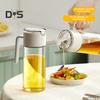 Oil Pot with Handle Large Capacity Food Grade BPA Free Automatic Opening/Closing Transparent Olive Oil Dispenser Bottle