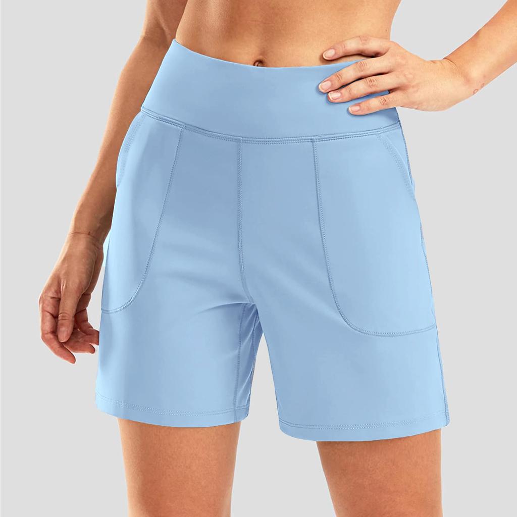 High-waisted Casual Sports Shorts Women's Loose Large-sized Quick-drying Capri Shorts Summer Fitness Breathable Outerwear Yoga Shorts