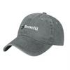Berretto da Baseball in Tela Lavata con Logo Benelli Vestibilità Classica Cappello Regolabile per Attività all'Aperto e Uso Quotidiano