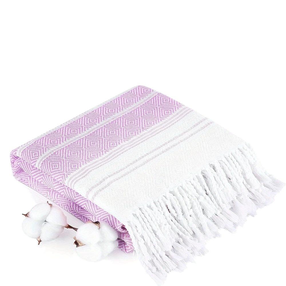 Stripe Travel Blanket Lightweight Cotton Bath Towel Set New Sand Free Towel